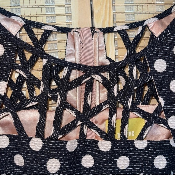 MAEVE Academia Artsy A Line Flare New Girl White Polkadot Sweetheart Dress 4 - Picture 6 of 13